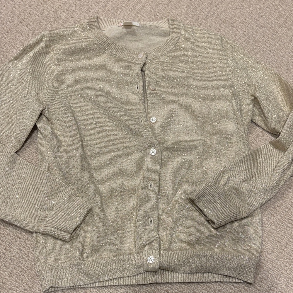 Crewcuts Sparkling Gold Sweater